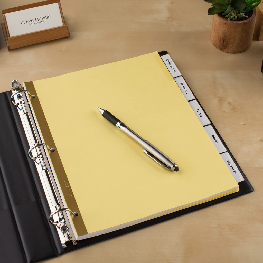 Avery® Paper Dividers, Insertable Big Tab™, 5-Tab, Clear, 1 Set
