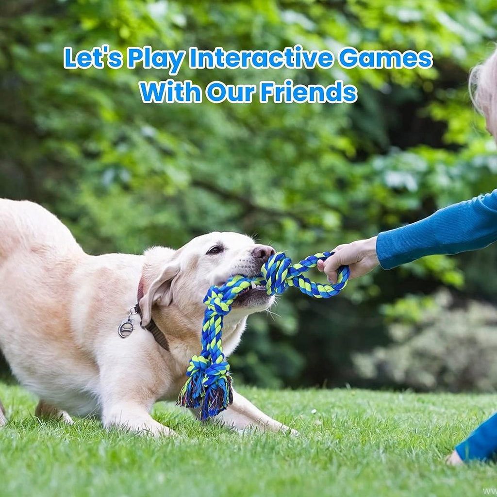 Feeko Dog Rope Toys for Large Breed Aggressive Chewers, Tough Chew Dog Toys