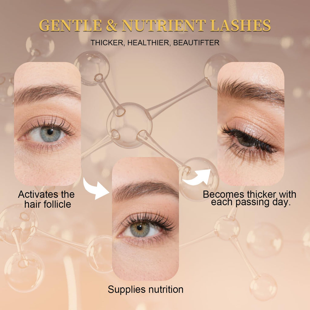 Lash Serum for Eyelash Growth, Premium Lash Enhancing Serum with Advanced Formula Volumizing Longer Fuller and Thicker Looking Lashes, Eyelash Growth for Sensitive Eyes (5 mL)