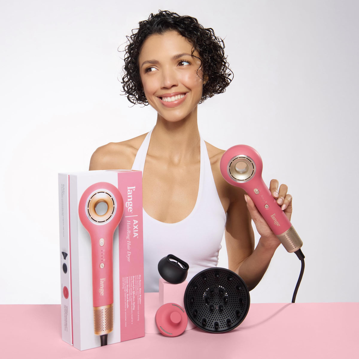 L’ANGE HAIR Axia HaloRing Magnetic Diffuser | Curl-Enhancing Hair Dryer Attachment for Curls, Waves & Coils | Reduces Frizz, Boosts Definition & Bounce | For Axia Dryer Only