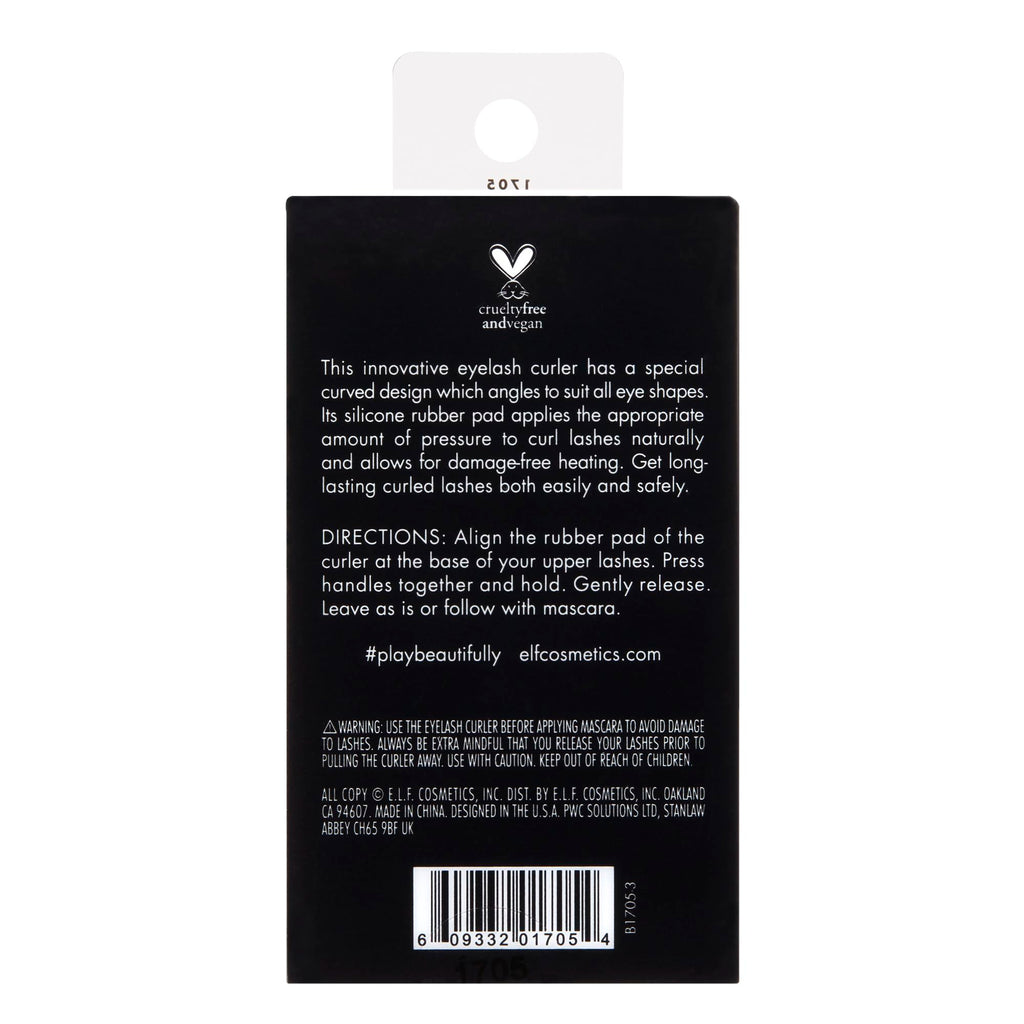 Buy now e.l.f. Eyelash Curler, Instantly Creates Long-Lasting Curled Lashes, Special Curved Design for All Eye Shapes, Vegan & Cruelty-Free at indiglob india