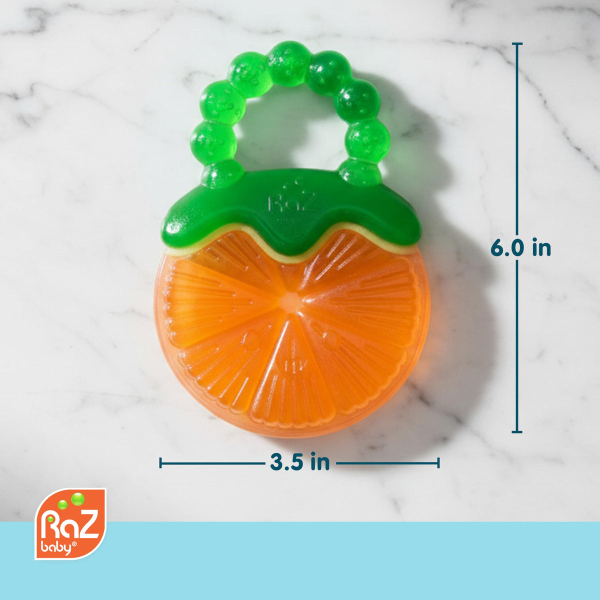 RaZbaby Fruit Koolers 3-Pack Koolers Water-Filled Teethers – Fun Fruit-Inspired Cooling Relief for 3M+ | Safe, BPA-Free Teether that Soothes Tender Gums