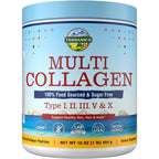Terranics Multi Collagen Peptides Powder, Type I II III V X Hydrolyzed Collagen for Women+Men, Collagen Supplements, Fast Dissolve, Unflavored Colageno, No Sugar, Keto, 8oz