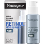 Neutrogena Rapid Wrinkle Repair Night Moisturizer, 1 fl. oz | Retinol Face & Neck Cream, Hyaluronic Acid & Retinol, Anti-Wrinkle, Paraben-Free