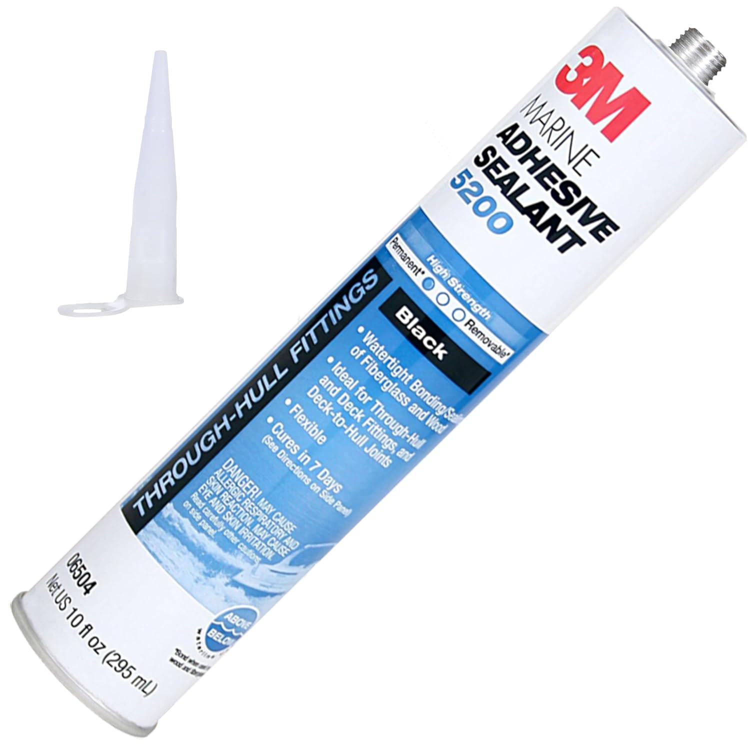 Buy now 3M Marine Adhesive Sealant 5200 (06500) Permanent Bonding and Sealing for Boats and RVs Above and Below the Waterline Waterproof Repair, White, 10 fl oz Cartridge 10 fl oz Black Adhesive Sealant at indiglob india
