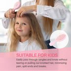 Premium imported RHOS folding brush with mirror, perfect for women. Compact design, ideal for travel, and stylish.
