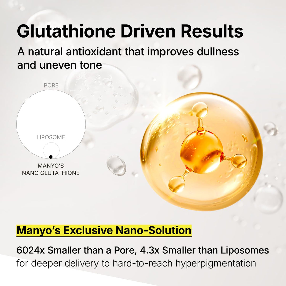 MANYO Glutathione 7 Dark Spot Serum, Radiance Booster, 1.01 fl oz