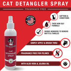 Warren London Cat Detangler Spray, Unscented Leave-in Conditioner, 8 oz