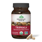 ORGANIC INDIA Triphala Capsules Organic - Herbal Supplement with Amla, Bibhitaki, Haritaki, Digestion & Colon Support, Immune System Support, Adaptogen, Vegan, USDA Certified Organic - 180 Capsules