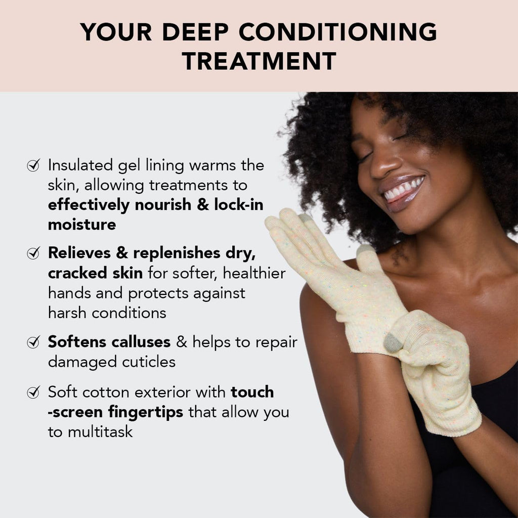 Buy now Kitsch Moisturizing Gloves Overnight for Dry Hands Treatment, for Women & Men | Soft Hydrating & Infused Gel Spa Gloves for Kids, One Size Fits Most, Washable & Reusable Pair at indiglob india