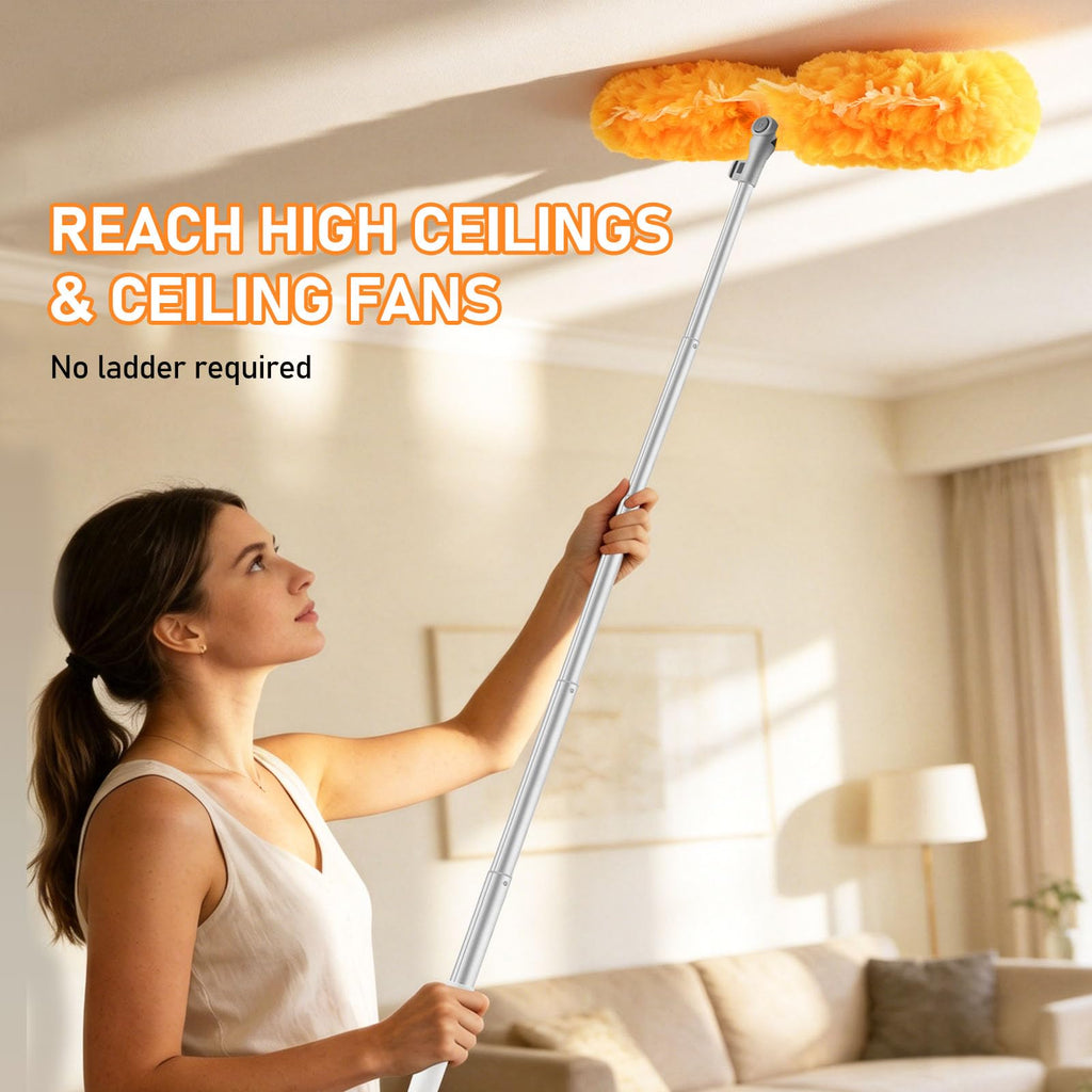 SetSail 6 ft Extendable Duster Handle Compatible with Swiffer Duster