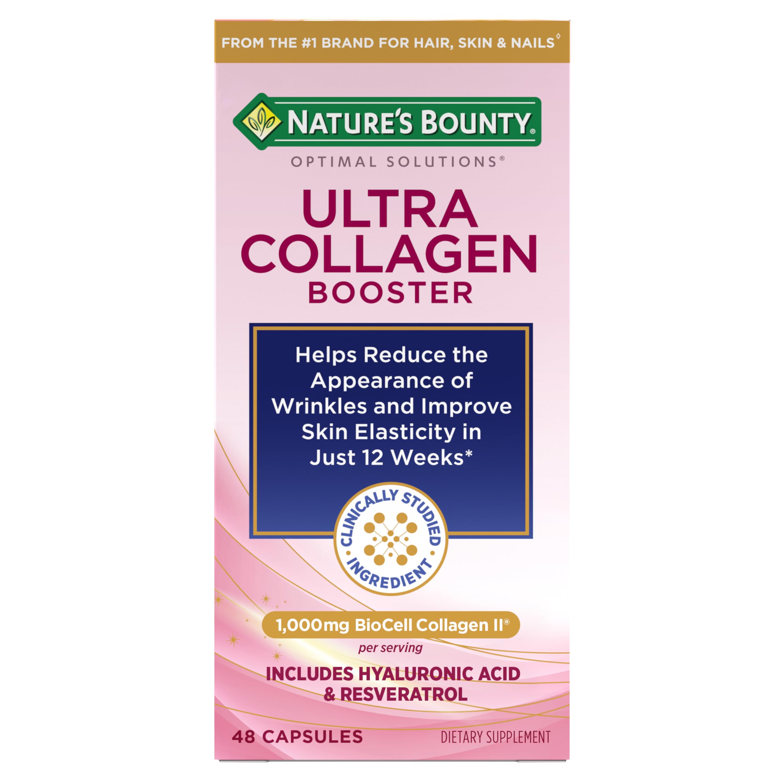 Nature's Bounty Optimal Solutions Ultra Collagen Booster, 48 Capsules