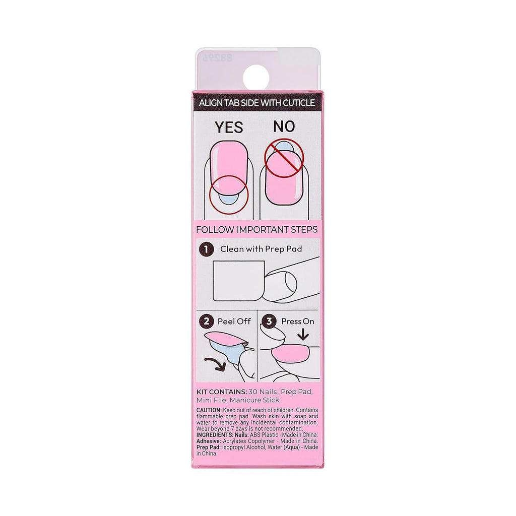 Buy now KISS imPRESS No Glue Mani Press On Nails, Color, Includes 30 Nails, Prep Pad, Instructions Sheet, 1 Manicure Stick, 1 Mini File at indiglob india
