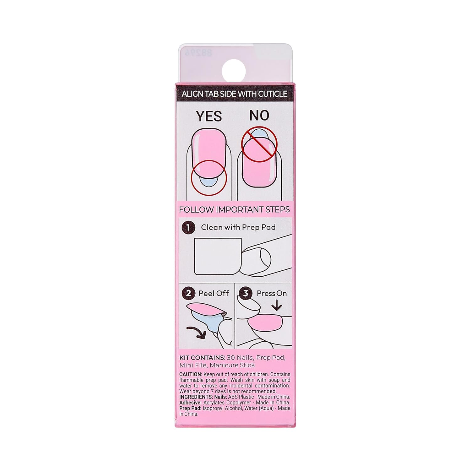 Buy now KISS imPRESS No Glue Mani Press On Nails, Color, Includes 30 Nails, Prep Pad, Instructions Sheet, 1 Manicure Stick, 1 Mini File at indiglob india