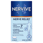 Nervive Nerve Relief, Occasional Nerve Discomfort II, Nerve Relief, Starts Working in 7 Days, Stabbing, Burning, Alpha Lipoic Acid, B Vitamins, Turmeric, Ginger, Supplement, 60 Tablets