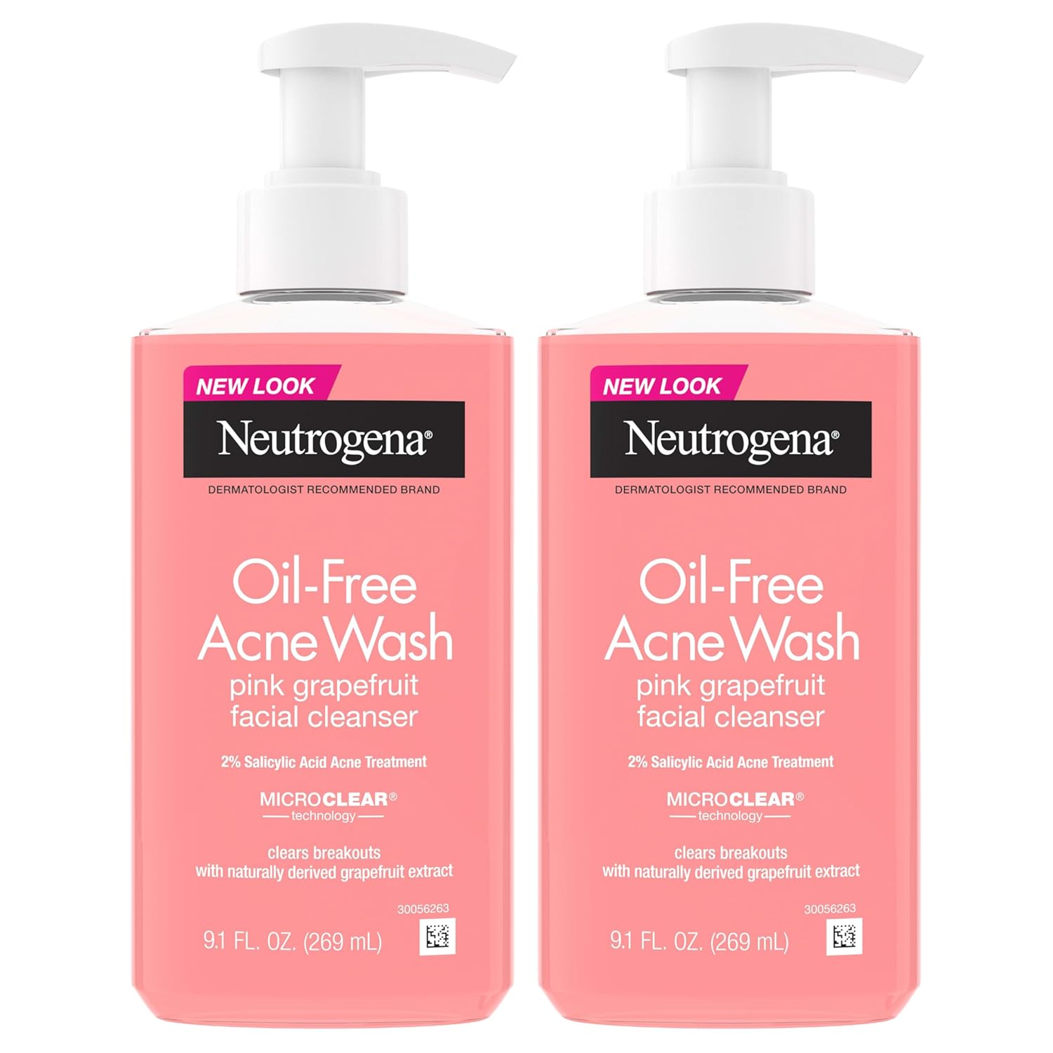 Buy now Neutrogena Oil-Free Pink Grapefruit Pore Cleansing Acne Wash and Daily Liquid Facial Cleanser with 2% Salicylic Acid Acne Medicine and Vitamin C, 6 fl. oz Grapefruit 9.1 Fl Oz (Pack of 2) at indiglob india