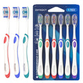 Adult Hard bristled Manual Toothbrush with Excellent Cleaning Effect, Equipped with Tongue Coating Brush and Wavy bristles for More Effective Cleaning of Teeth（6pack）