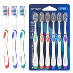 Adult Hard bristled Manual Toothbrush with Excellent Cleaning Effect, Equipped with Tongue Coating Brush and Wavy bristles for More Effective Cleaning of Teeth（6pack）