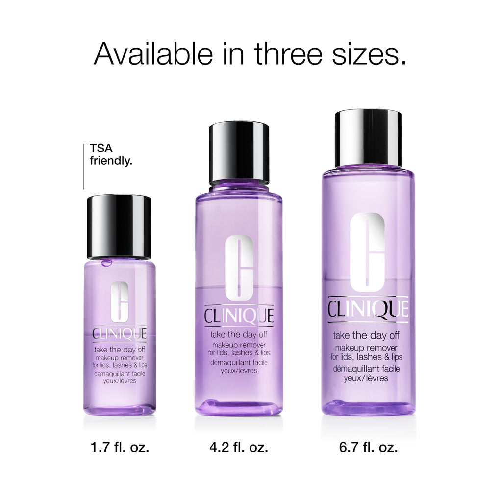 Clinique Take The Day Off Liquid Makeup Remover For Lids, Lashes, + Lips | Eye Makeup Remover | Oil Free + Non-Irritating | For All Skin Types