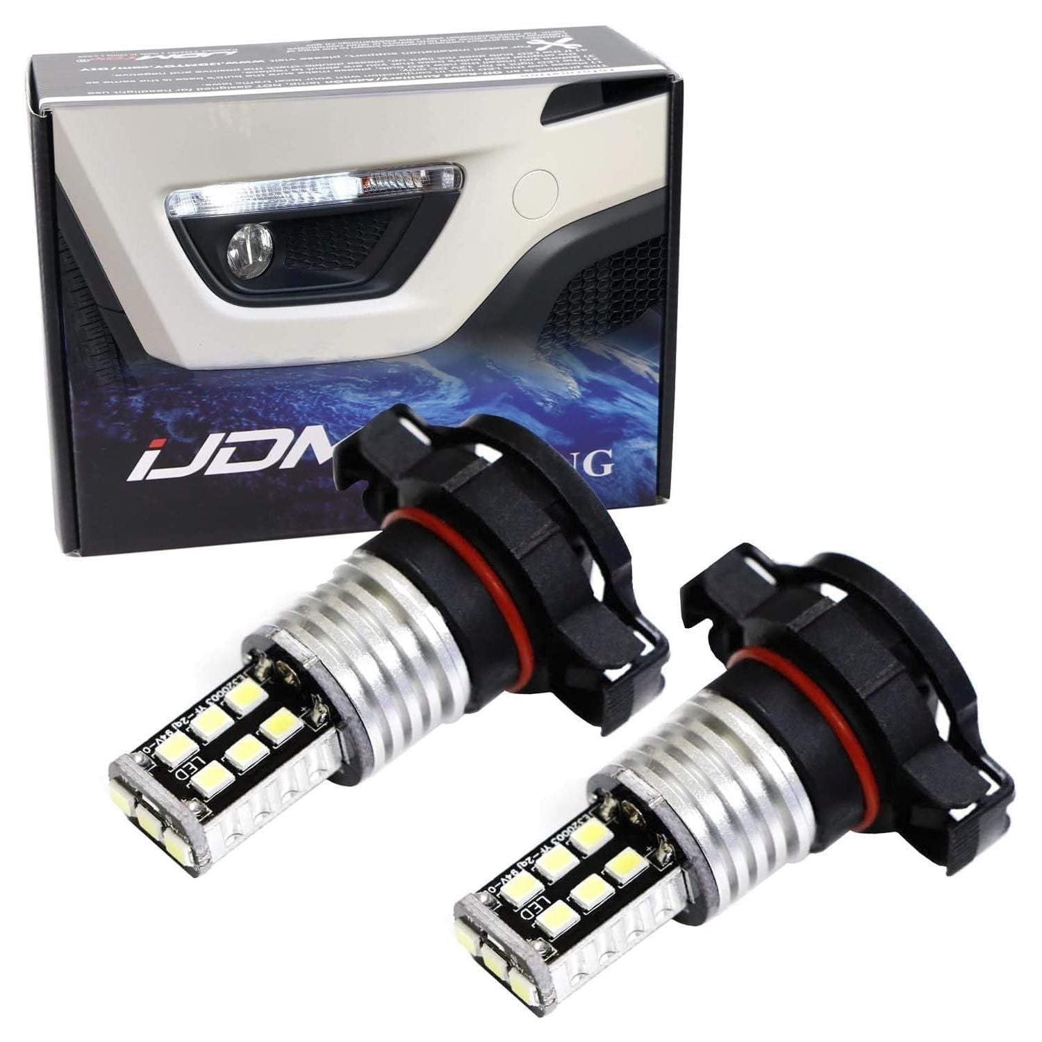 Buy now iJDMTOY White 15-SMD High Power Replacement Bulbs Compatible With Jeep 2017-2020 Compass D.R.L Default at indiglob india
