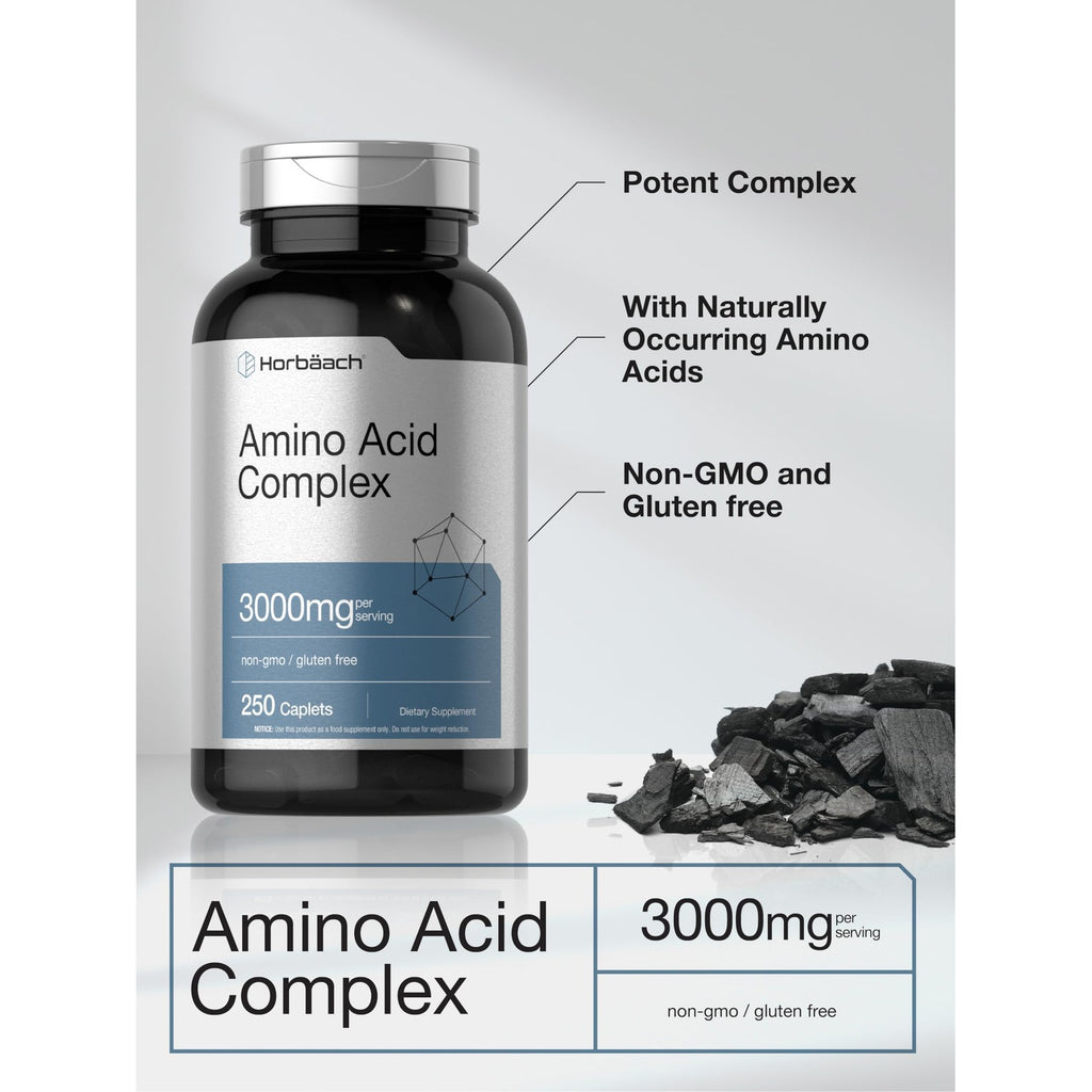 Horbäach Amino Acid Complex 3000mg | 250 Caplets