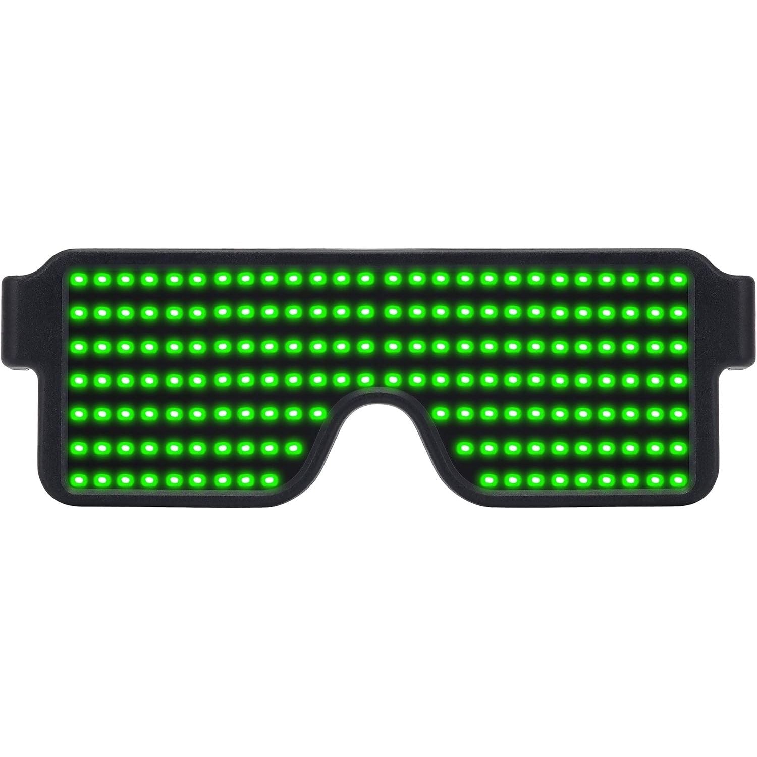 Buy now WOWSUN LED Glasses Light Up Dynamic Party Favor Glasses Festival Christmas USB Rechargeable LED Rave Glowing Flashing Glasses Green at indiglob india