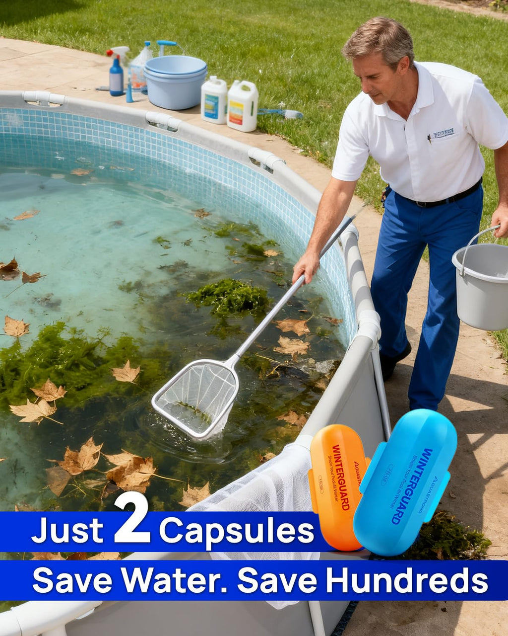 AQUASTRONG 4 in 1 Pool Closing Kit for Above Ground & Inground Pools