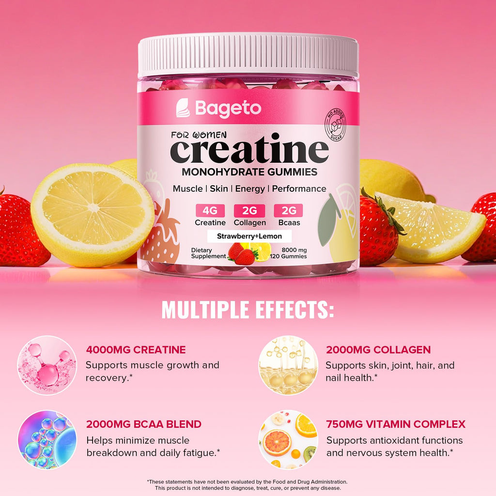 Creatine for Women | + Collagen + BCAAs + Hyaluronic Acid + Vitamin C & B12