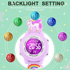 Buy now 3D Cartoon Waterproof Kids Watches with Alarm - Best Toys Gifts for Girls Age 3-10 at indiglob india