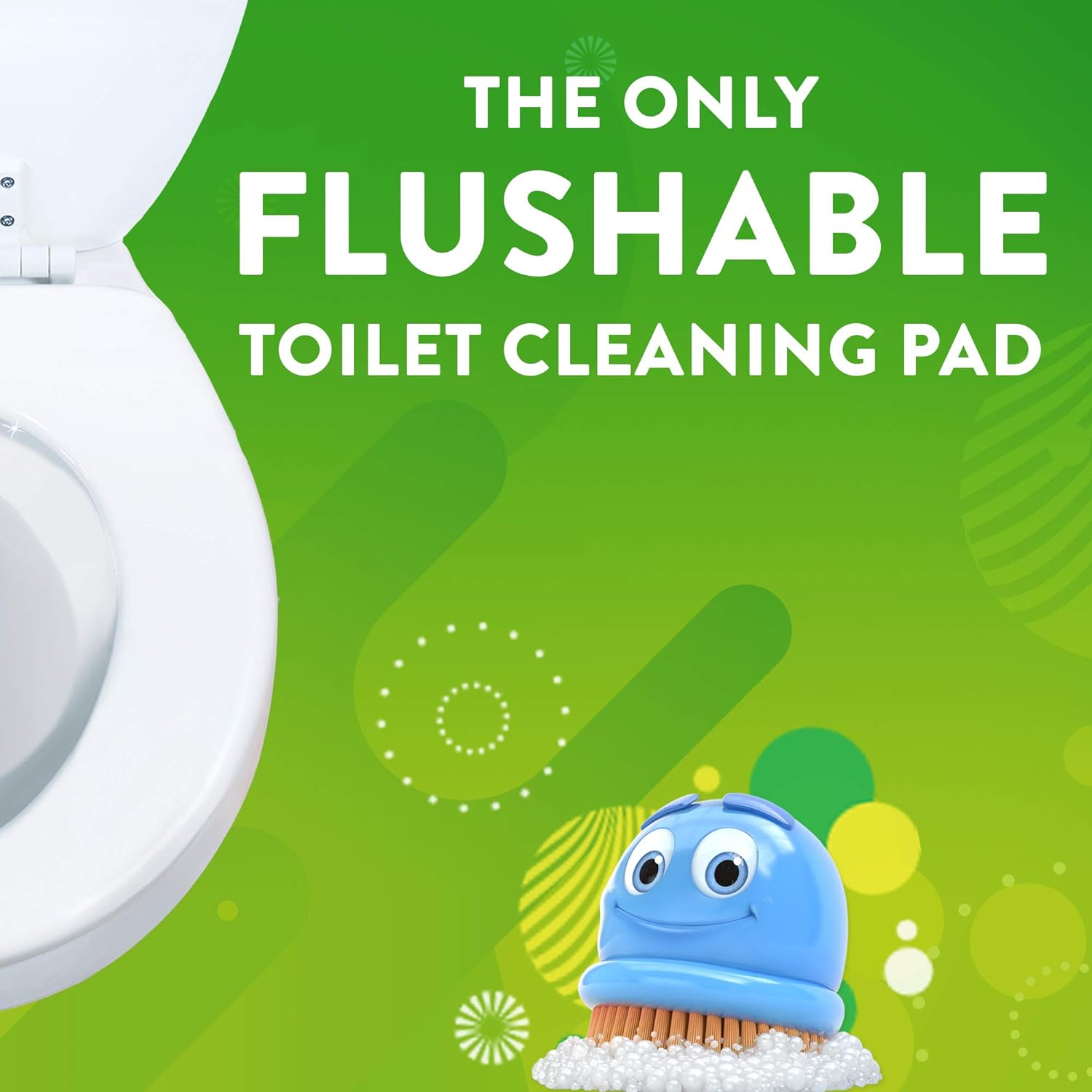 Buy now Scrubbing Bubbles Toilet Bowl Brush and Holder with Cleaner Refill Pads, Fresh Brush Toilet Wand Starter Kit, Cleans Limescale & Fights Odors, Citrus Scent, 1 Wand + 4 Refills + 1 Stand at indiglob india