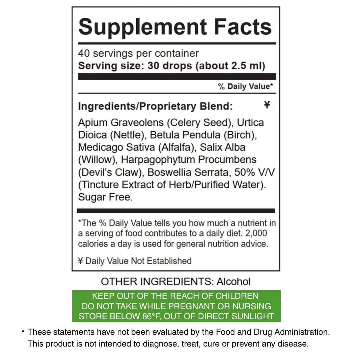 Life Tones Uric Acid Support – Lifetones 7-Herb Liquid Tincture with Celery Seed, Boswellia, Devil's Claw & Willow – Sugar-Free – Uric Acid Flush & Joint Comfort – 40 Servings, 3.38 fl oz