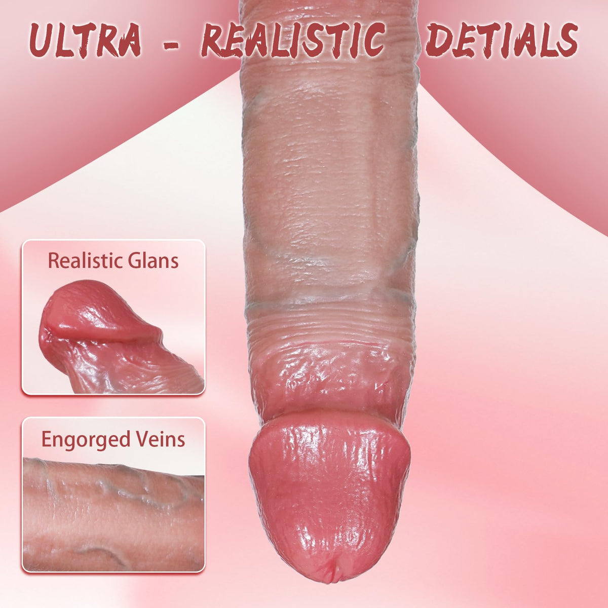 Penis Sleeve Sex Toys for Men - Male Sex Toys Penis Extender Silicone Cock Sleeve, Adult Toy Reusable Realistic Penis Enlarger Rings Thicken, Delay Ejaculation Stronger Erection for Mens Couples