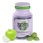 Lemme Creatine Monohydrate Gummies, Sour Strawberry (60 Gummies) | 5g Creatine for Lean Muscle, Strength, Recovery & Cognitive Health with Ginseng for Absorption. NSF Certified for Women & Men
