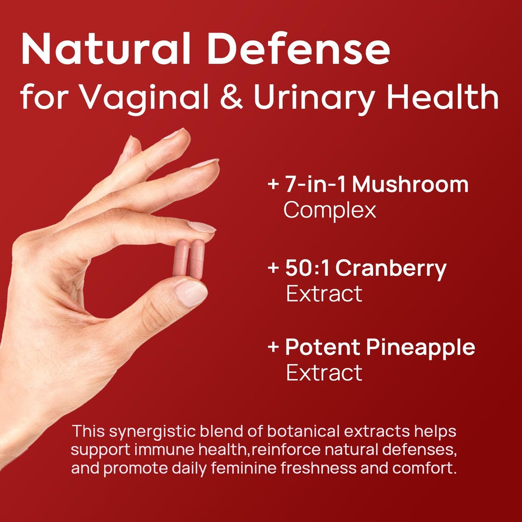 HerAure Vaginal Probiotics for Women -PH Balance,Yeast Balance,60CT | Healthy Vaginal Odor, Vaginal Flora, Women Probiotics and Prebiotics,Immune Support - Prebiotics & Lactobacillus Probiotic
