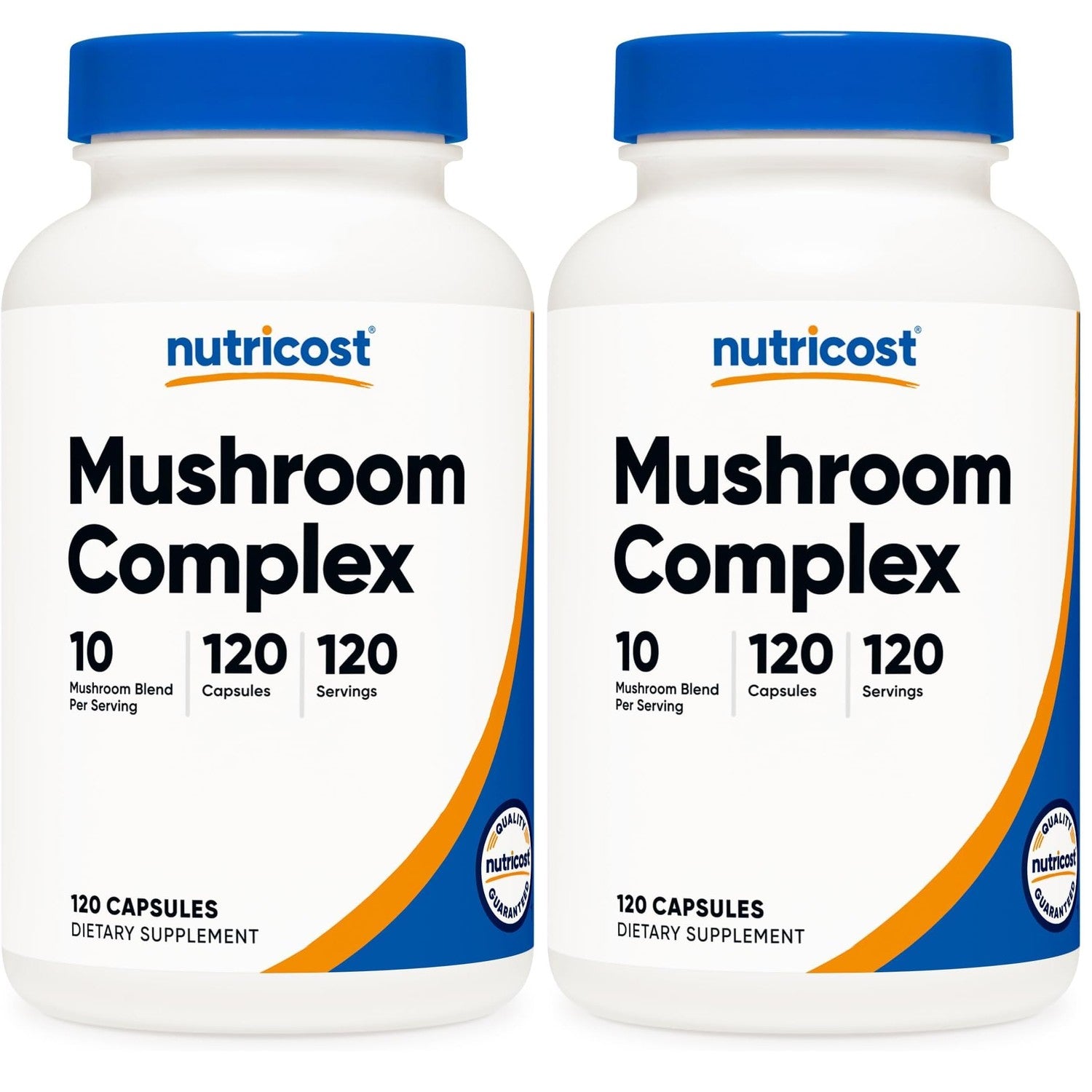 Nutricost Mushroom Complex Supplement, 120 Capsules for 120 Servings | 10 Mushroom Blend (Includes Reishi, Maitake, Shiitake, Lion's Mane, and More) - GMO-Free and Gluten Free