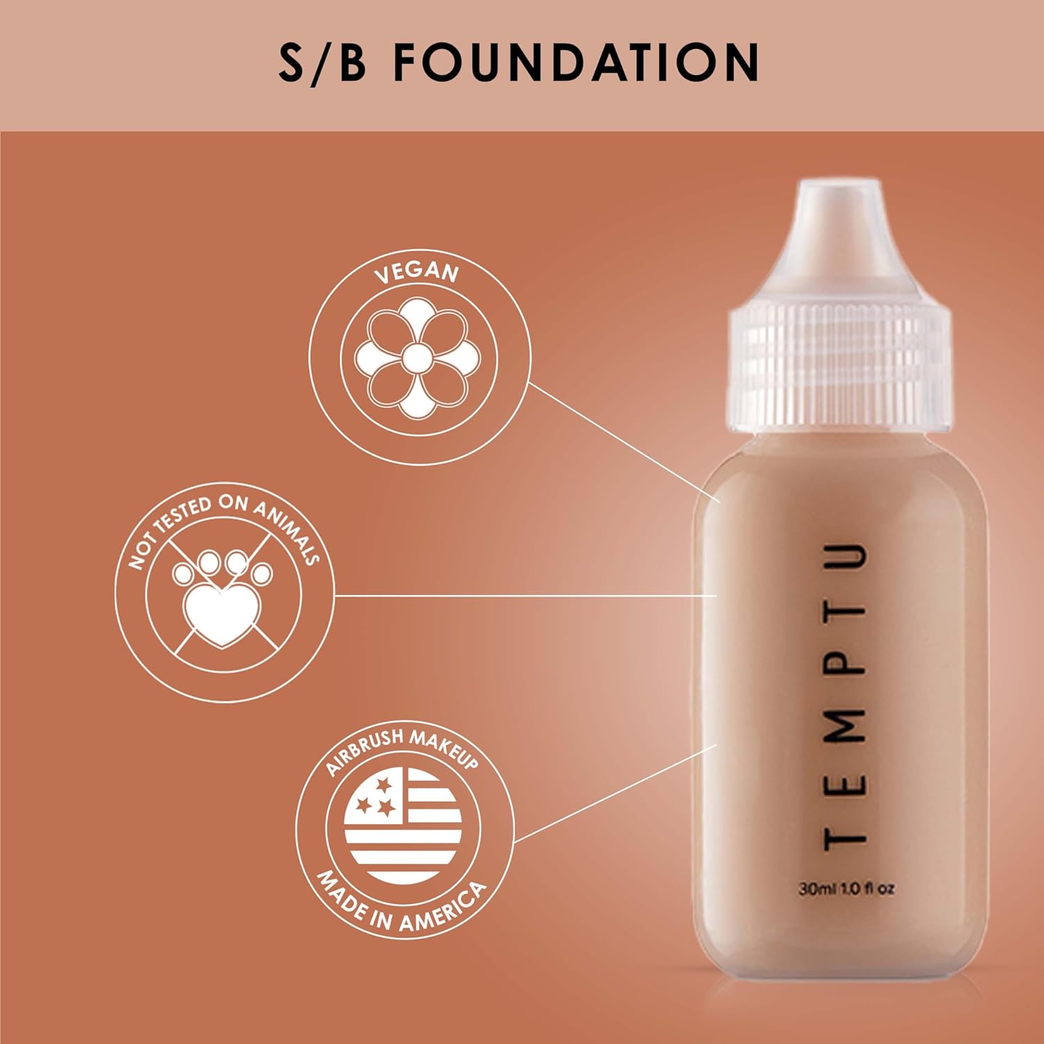 Buy now TEMPTU S/B Silicone-Based Airbrush Foundation at indiglob india
