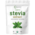Micro Ingredients Pure Organic Stevia Extract Powder, 4 oz, No Additives | 706 Servings, Stevia Green Leaf Reb-A, Sugar-Free 0 Calories, Natural Sweetener, Sugar Substitute, Keto & Vegan Friendly
