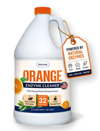 Multi-Purpose Probiotic Enzyme orange Cleaner, 1/2 Gallon (64 oz.) - Pet Stain and Odor Remover - Concentrated - Professional & Home Strength Drains, Floors, Bathrooms, Toilets Trash Can, Made in USA