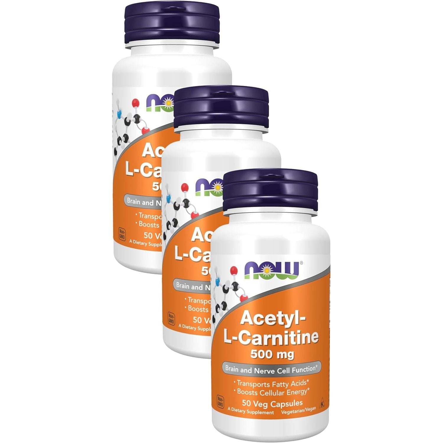 Buy now NOW Foods Supplements, Acetyl-L Carnitine 500 mg, Amino Acid, Brain And Nerve Cell Function*, 50 Veg Capsules 50 Count (Pack of 3) Supplements at indiglob india