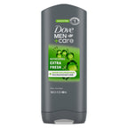 DOVE MEN + CARE Body and Face Wash Refreshing Extra Fresh Body Wash13.5 oz | For Men with 24-Hour Nourishing Micromoisture Technology