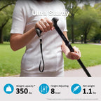 Buy now REHAND Walking Cane - Foldable, Adjustable, Collapsible Walking Canes for Men & Women, Heavy Duty All Terrain Tip, with Travel Bag | Walking Sticks for Seniors & Adults at indiglob india