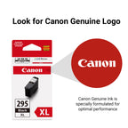 Canon PG-295XL Genuine Black Ink Cartridge, Compatible with TR7120, TS6520, TS4320