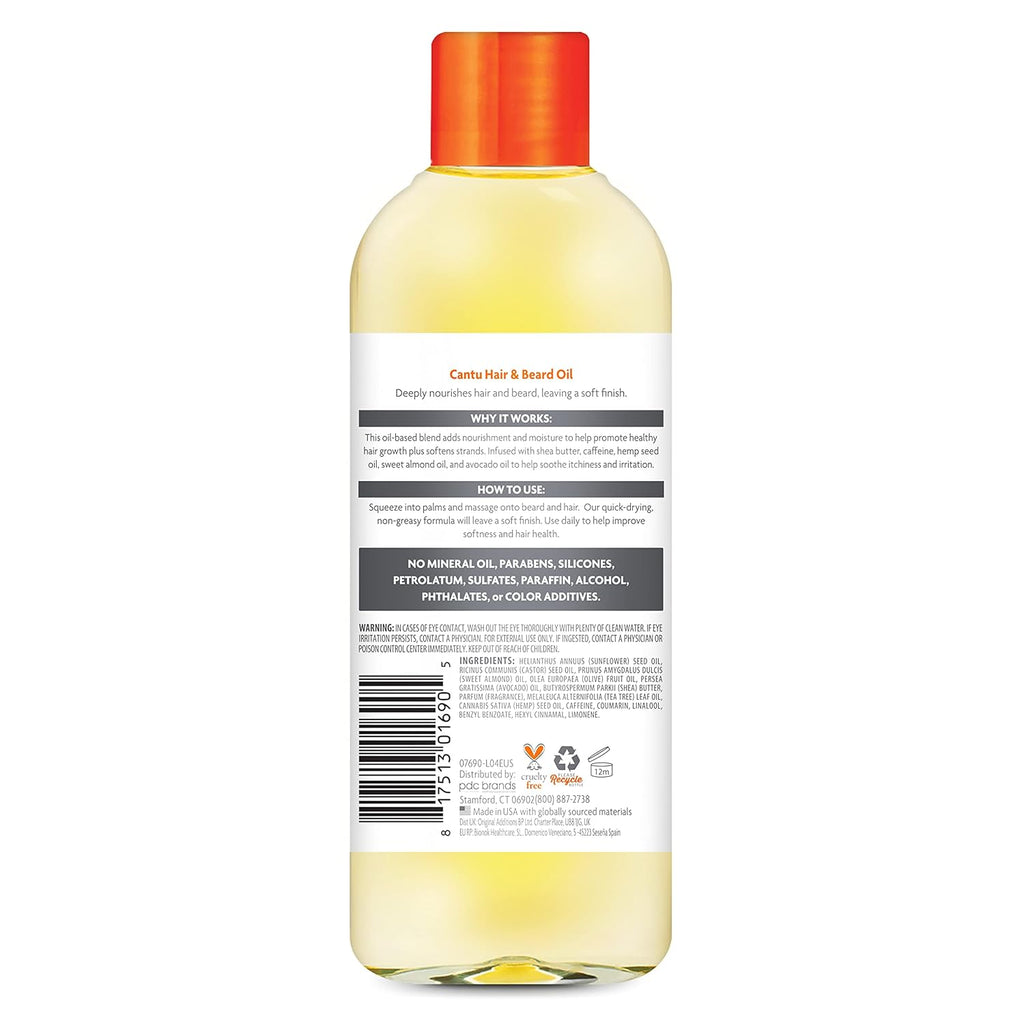 Buy now Cantu for Men Hair & Beard Oil, 3.4 fl oz at indiglob india
