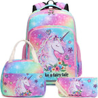 Buy now BTOOP Girls Backpack Kids Boys Elementary Bookbag Girly School Bag with Insulated Lunch Tote and Pencil Pouch A-tie Dye Galaxy - 3 Pieces at indiglob india