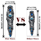 Buy now Extra Large waterproof Temporary Tattoos 8 Sheets Full Arm Fake Tattoos and 8 Sheets Half Arm Tattoo Stickers for Men and Women (22.83"X7.1") at indiglob india