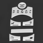Buy now Central Control Panel Button, 7pcs Central Control Gear Shift Panel Button Cover Sticker Button Frame Cover Decal Trim Replacement for XF 2012?2015 Silver at indiglob india