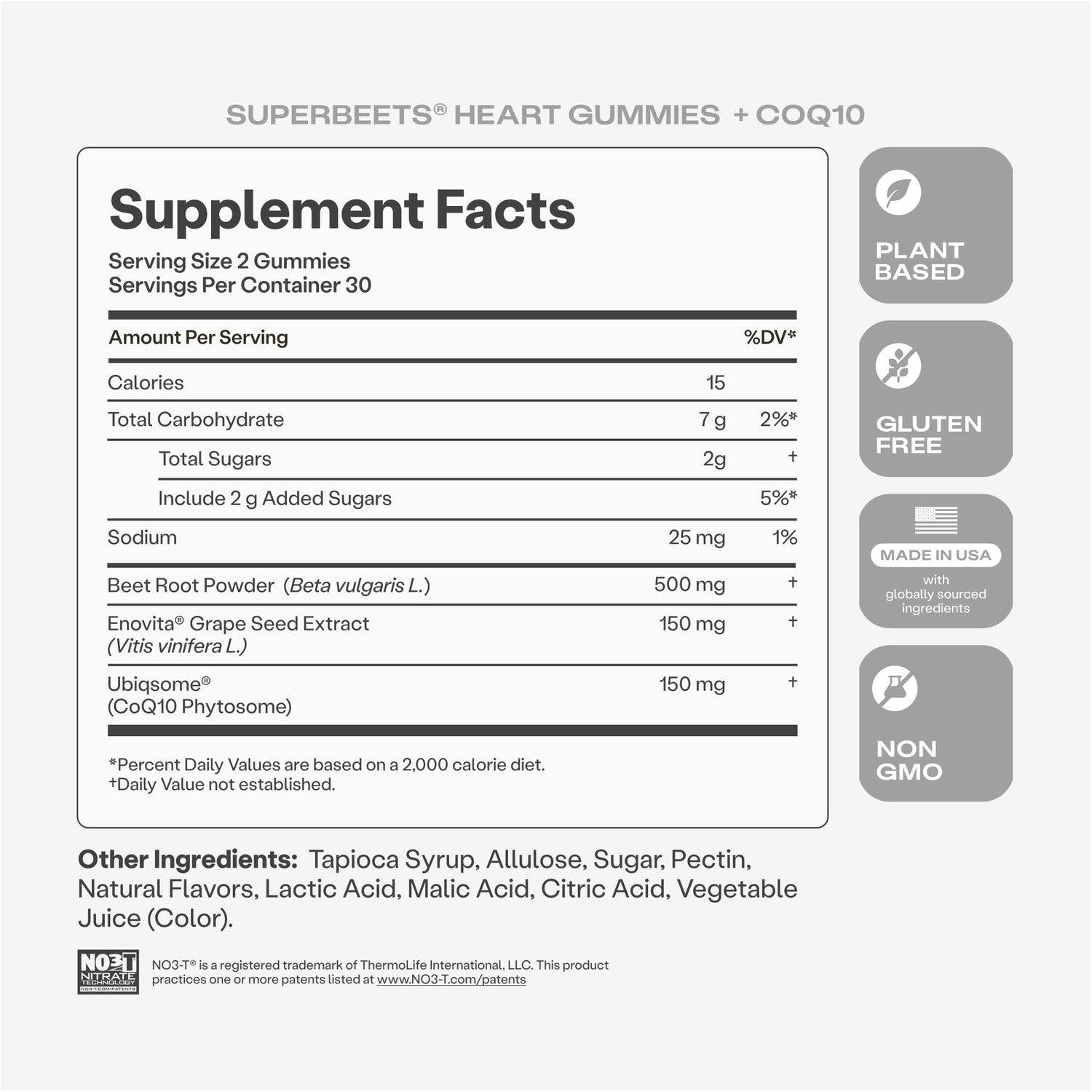 Humann SuperBeets 3-in-1 Heart Gummies - 3x Absorption CoQ10 - Plus Beetroot Extract & Grape Seed Extract for Advanced Heart Health, Cellular Energy & Circulation Support, Vegan, Gluten Free, 60 count