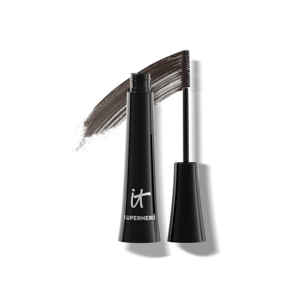IT Cosmetics Superhero Elastic Stretch Volumizing + Lengthening Mascara | Lifting & Curling Mascara with Lash-Loving Biotin, Hydrolyzed Collagen + Peptides, Great for Sparse Short + Long Eyelashes