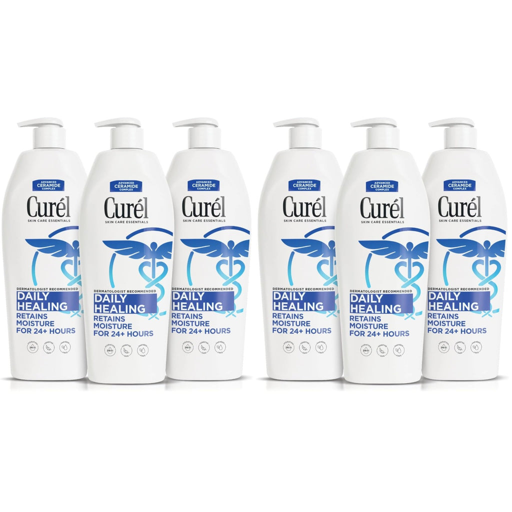 Curel Daily Healing Body Lotion for Dry Skin, Dermatologist Recommended Hydrating Body Lotion with Advanced Ceramides Complex, 20 Oz