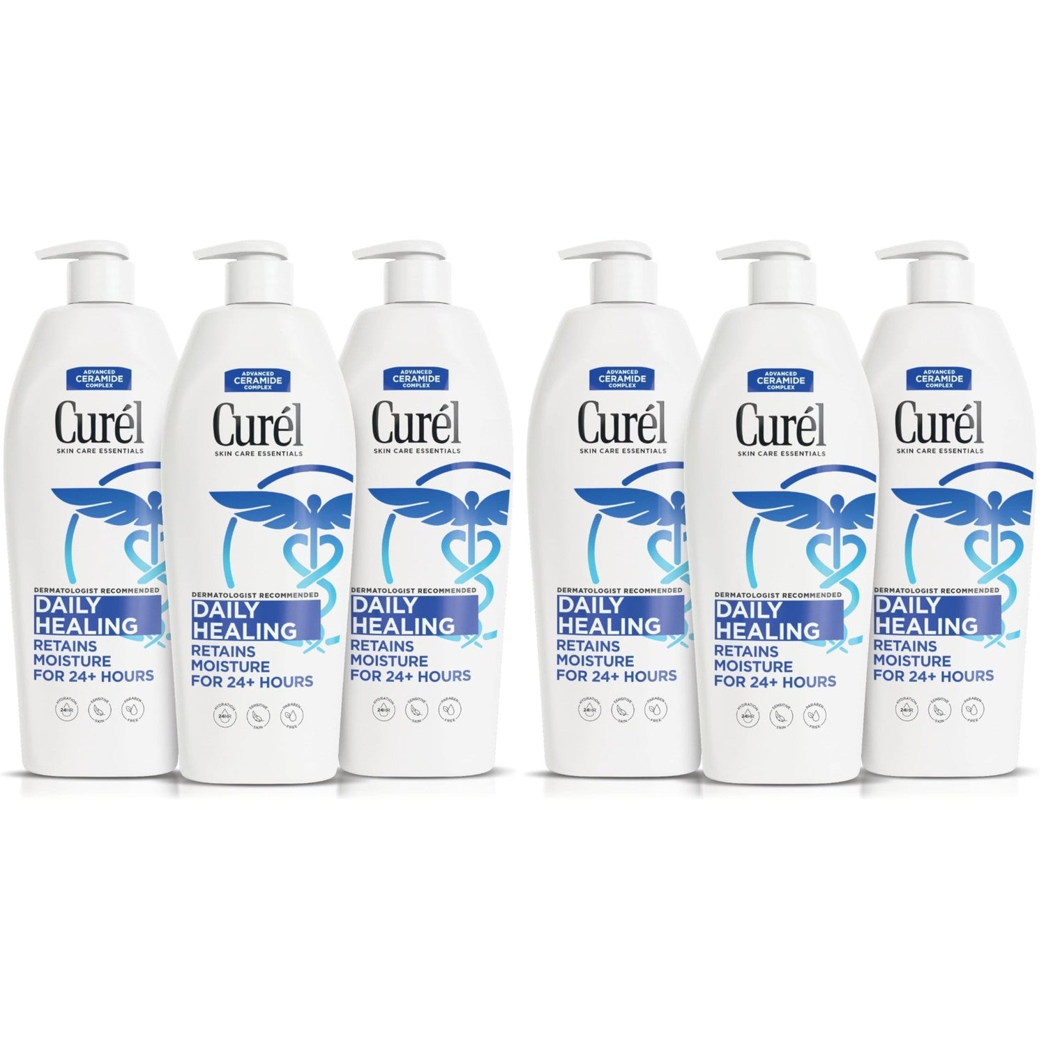 Curel Daily Healing Body Lotion for Dry Skin, Dermatologist Recommended Hydrating Body Lotion with Advanced Ceramides Complex, 20 Oz